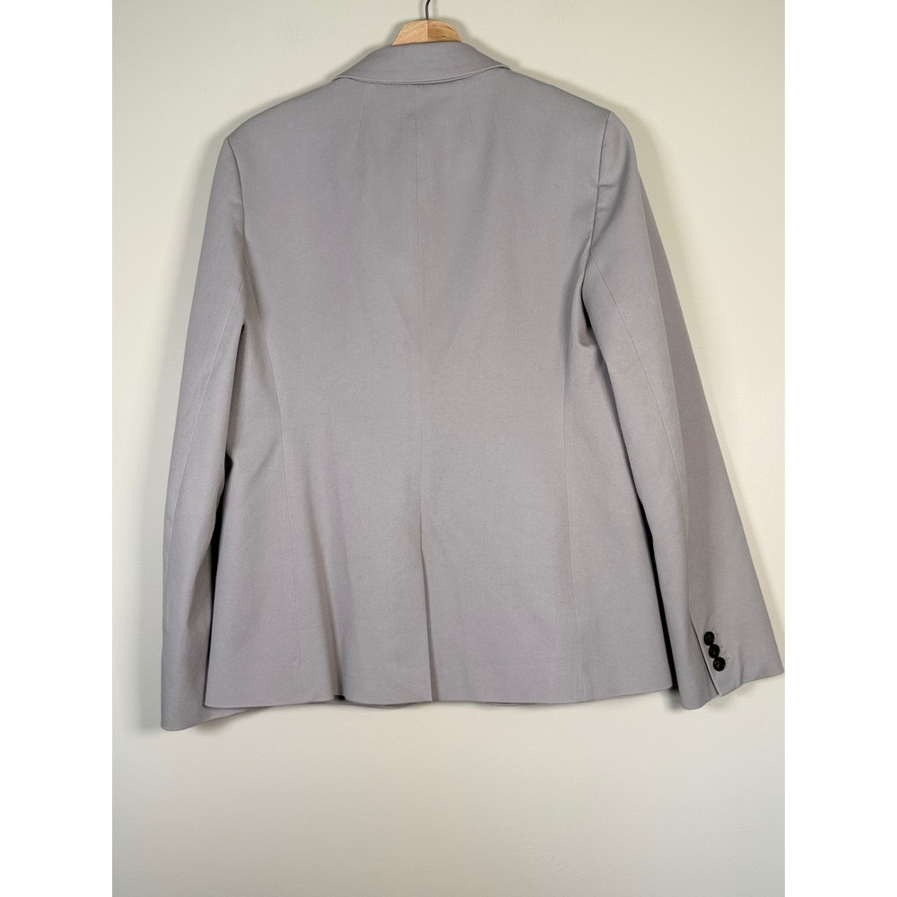 J.Crew Womens Bi-Stretch Single Button Blazer Light Grey‎ H5513 Size 12 - Picture 3 of 11